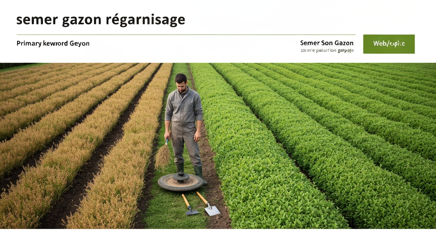 Semer gazon regarnissage : guide complet pour réussir